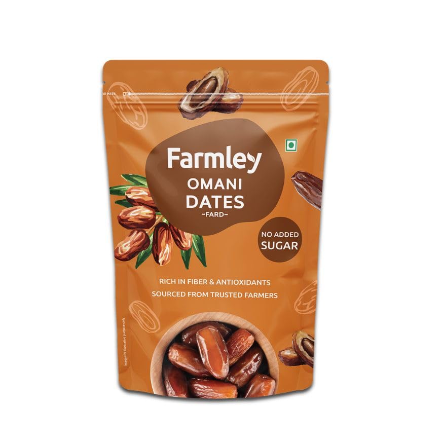 Farmley Omani Fard Dates, 400 g | Dried Fruits, High in Fiber