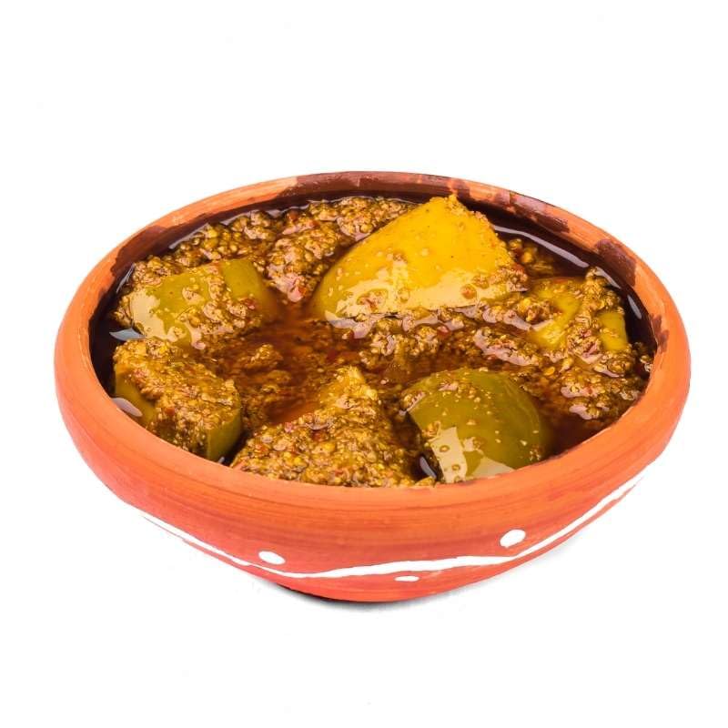 JhaJi Mithila Special Mango Pickle 250g | Bihari Style Aam Ka Achaar | Sun-Dried & Tangy
