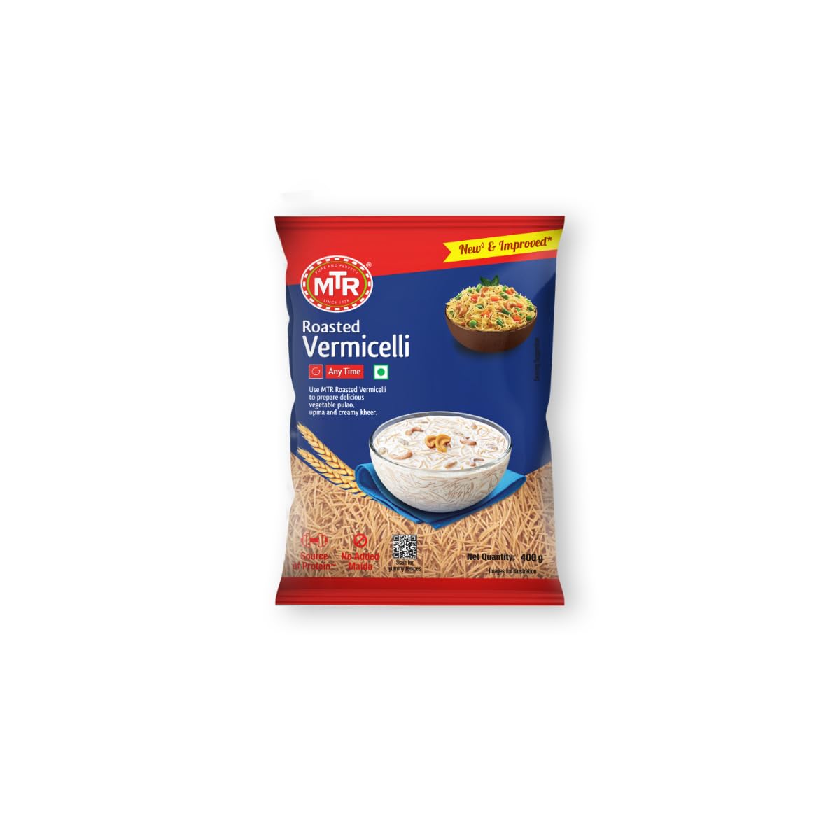 MTR Vegetarian Roasted Vermicelli 400g - Made from 100% Suji