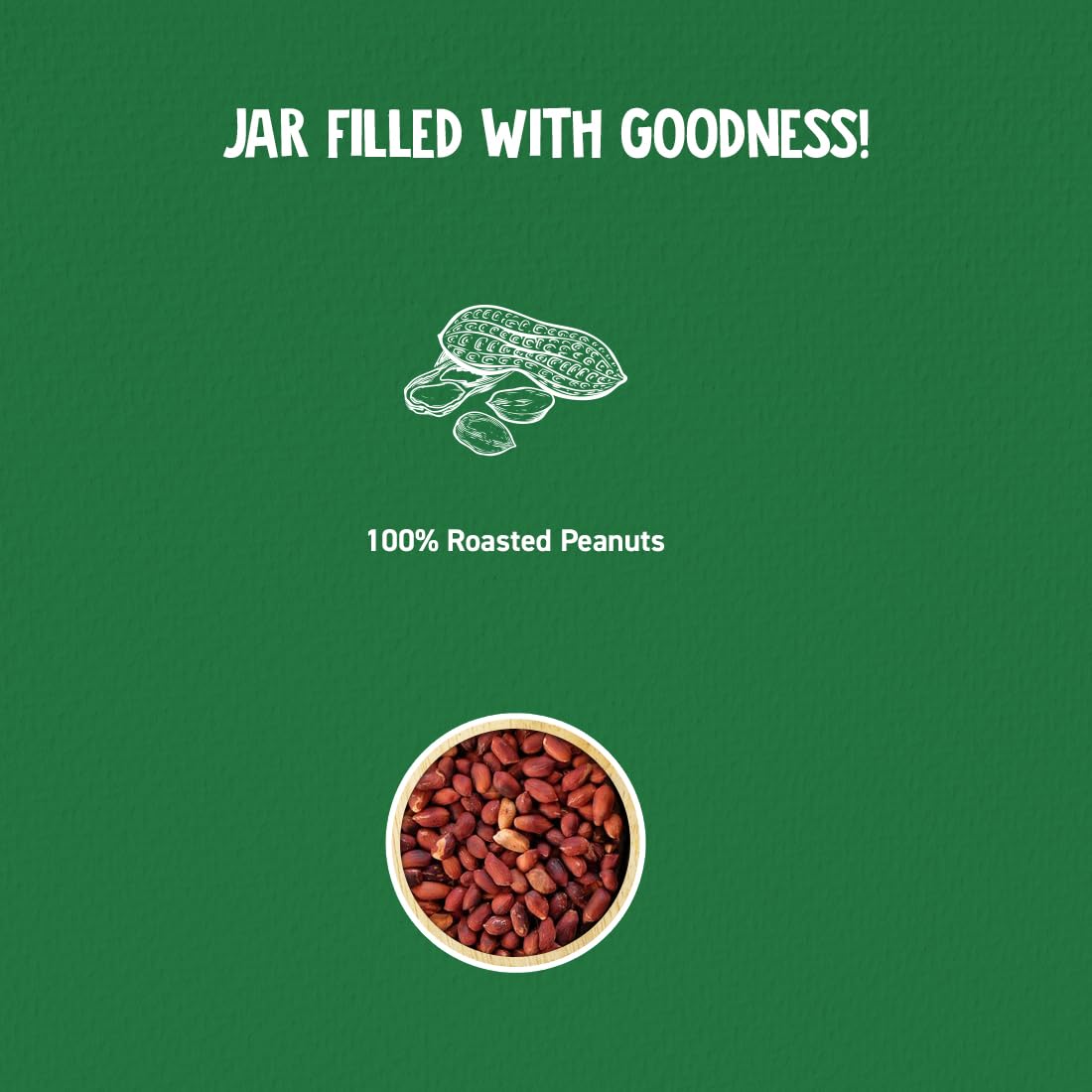 ALPINO Peanut Butter Crunch 1kg - 100% Roasted Peanuts, Vegan, Gluten-Free