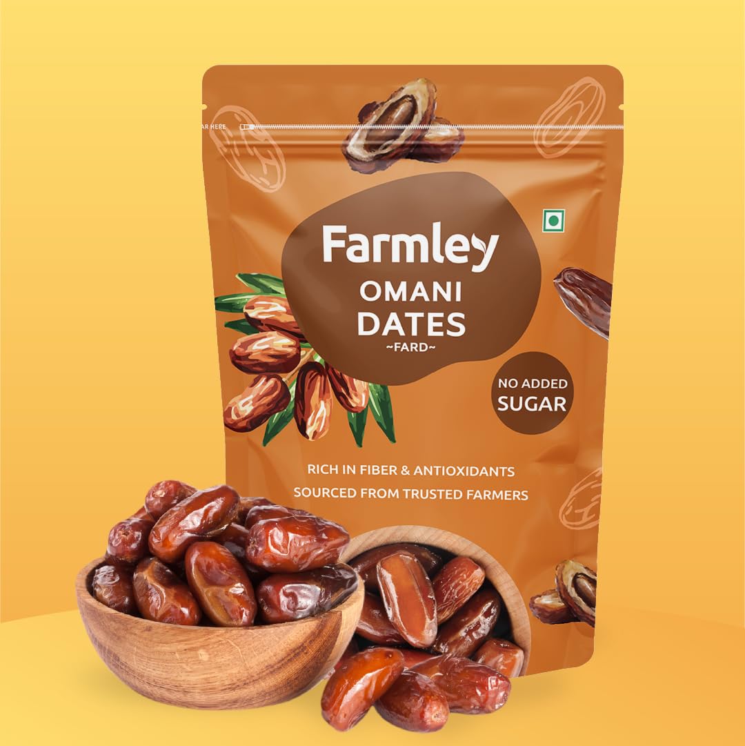 Farmley Omani Fard Dates, 400 g | Dried Fruits, High in Fiber
