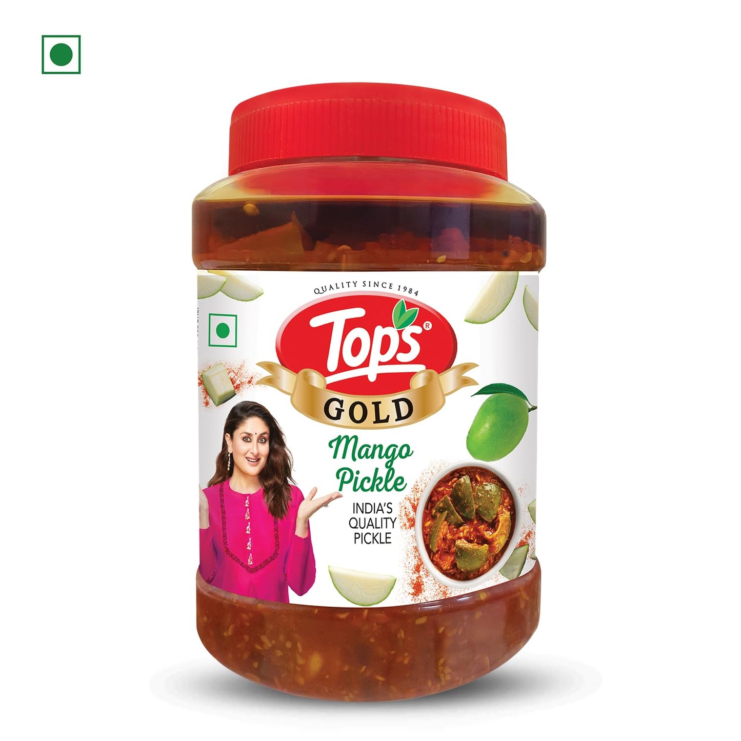 TOPS Mango Pickle in Mustard Oil - 300g, Trans Fat-Free