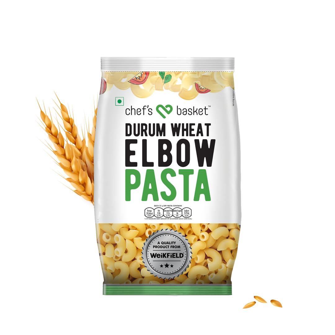 Weikfield Durum Wheat Elbow Pasta 500 Gm | Vegetarian | High Protein
