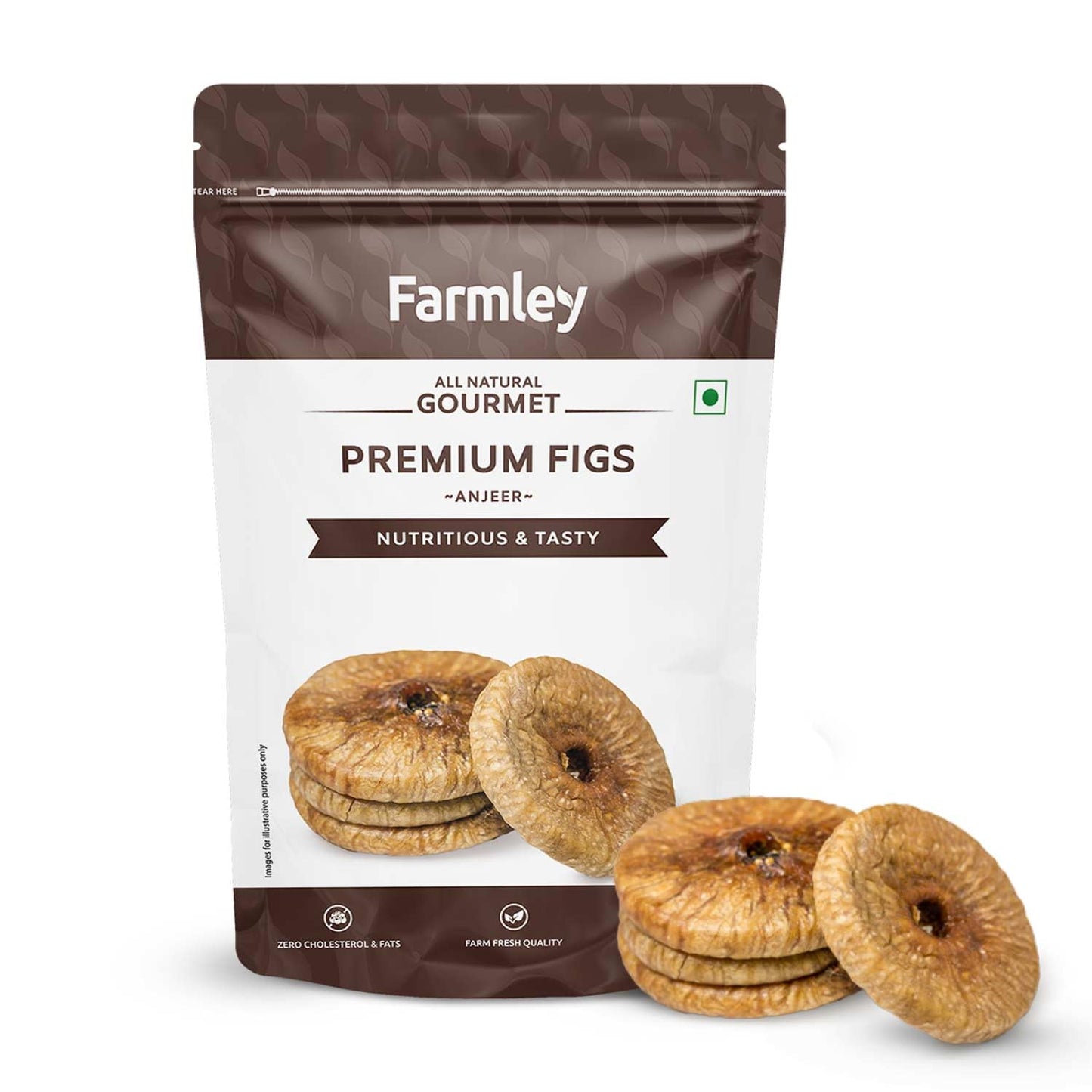 Farmley Dried Figs 200g | Low in Fat | Rich in Fiber & Calcium