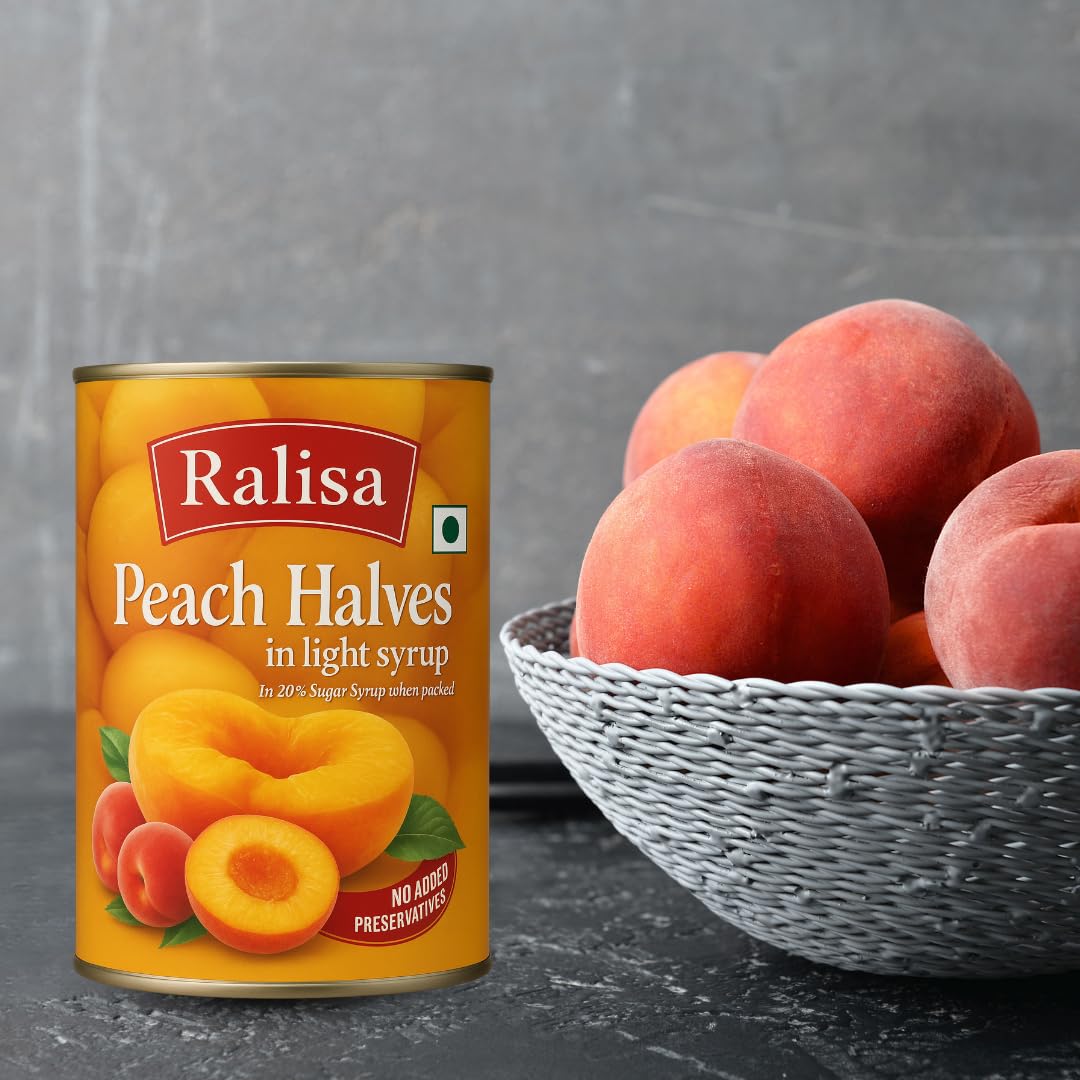 Ralisa Peach Halves in Light Syrup - 820g Canned Fruits