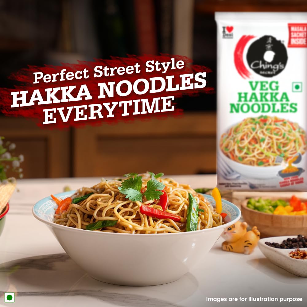 Ching's Veg Hakka Noodles 150g - No Artificial Flavours, Preservative Free