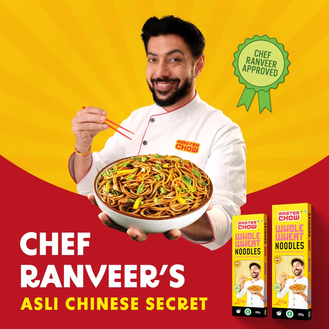 MasterChow Whole Wheat Noodles - Ready to Cook, 200g