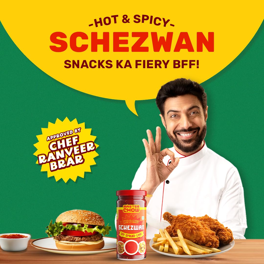 MasterChow Hot & Spicy Schezwan Chutney - 250g - Versatile Pickle