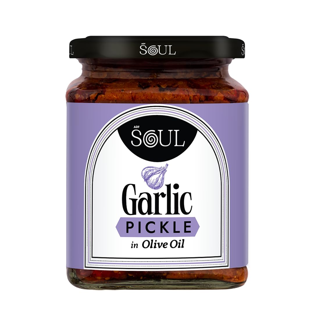 ADF Soul Garlic Pickle in Olive Oil | 275g | Bold Flavor & Freshness