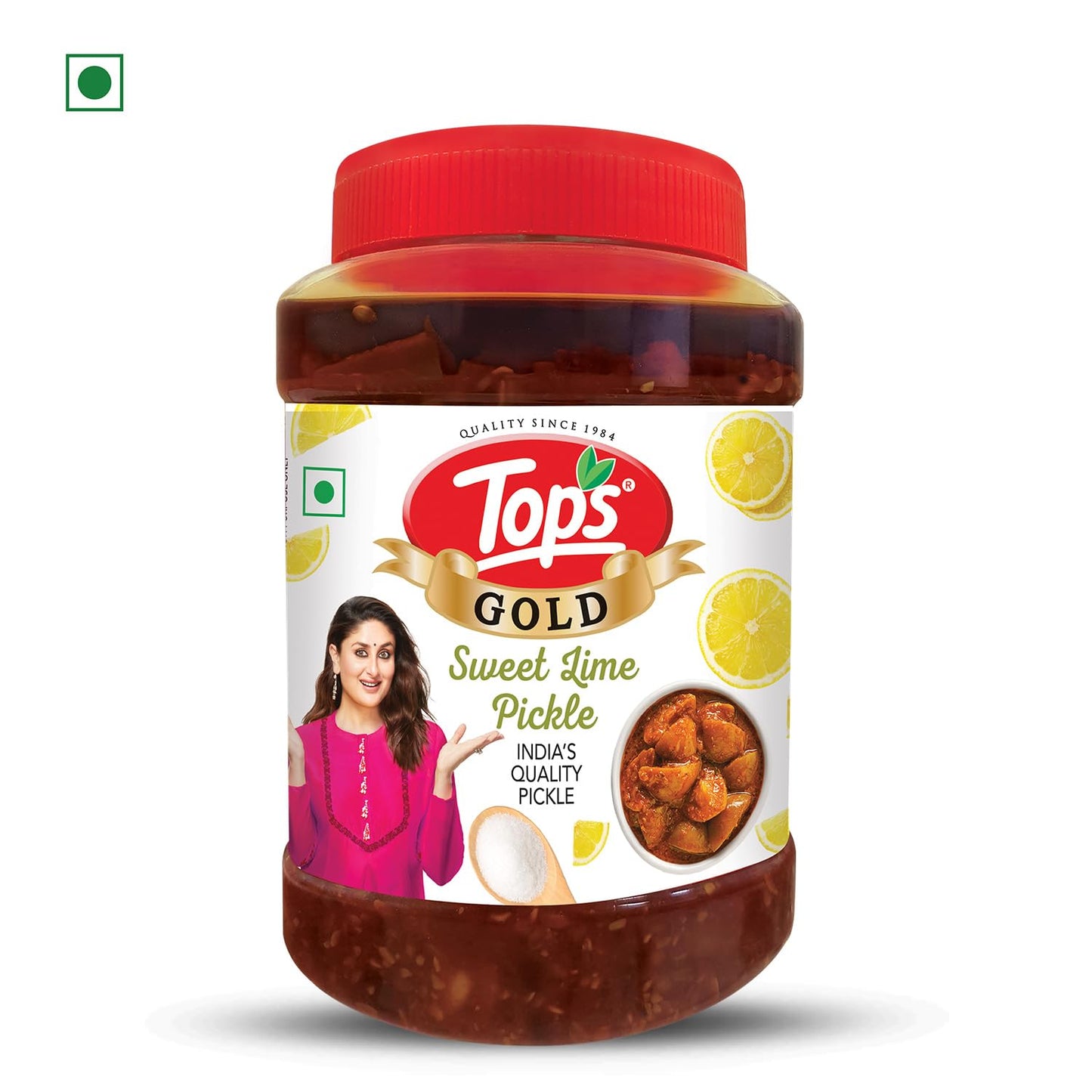 TOPS Gold Sweet Lime Pickle - 950 gm | Trans Fat-Free, No Artificial Preservatives