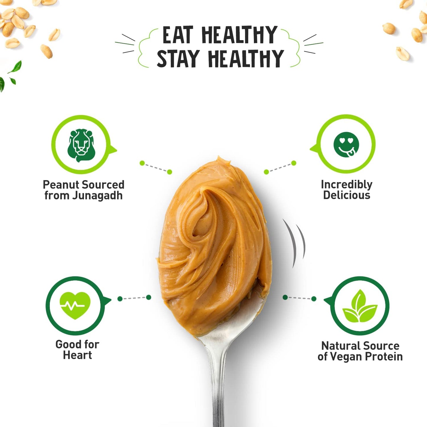 ALPINO Peanut Butter Smooth 1kg - Unsweetened, 30g Protein, Vegan