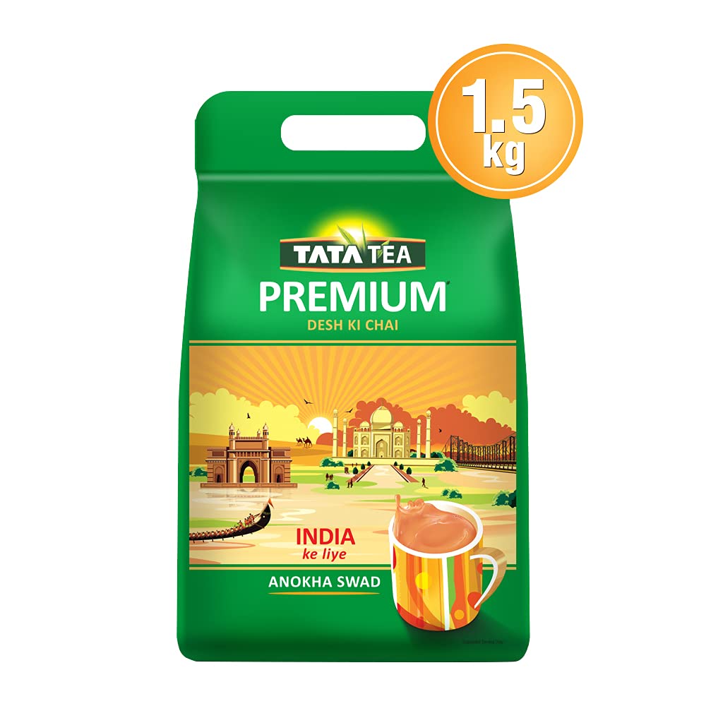 Tata Tea Premium Black Tea 1.5kg - Unique Blend for Chai Lovers