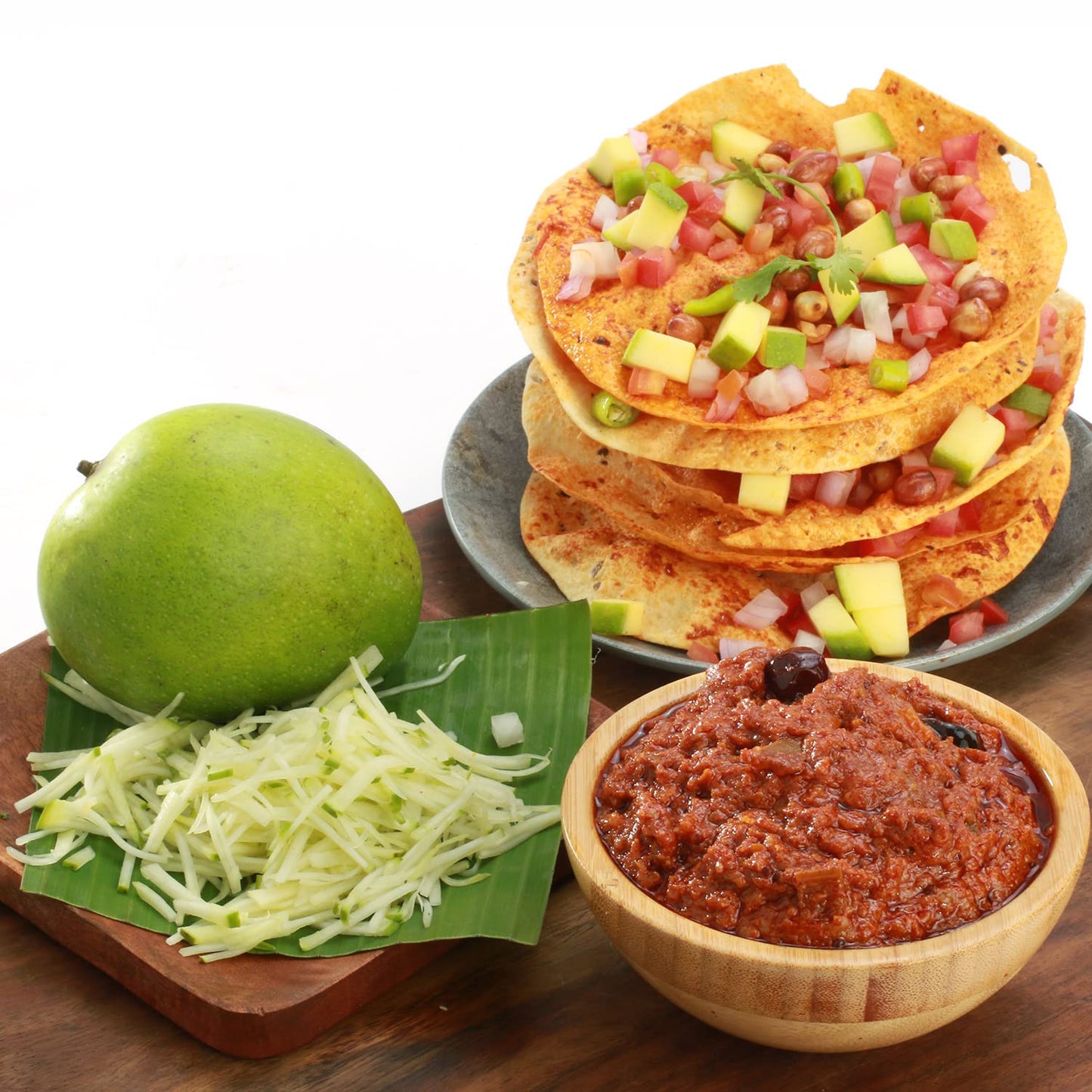 Priya Mango Thokku Pickle with Garlic, 500g - Traditional South Indian Aam Achar