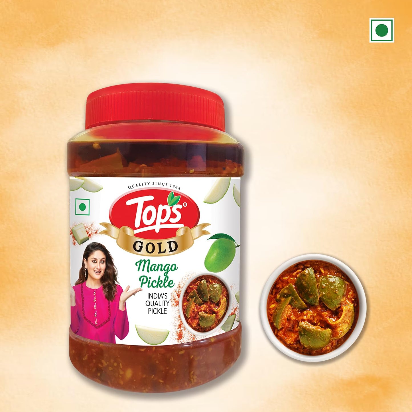 TOPS Mango Pickle in Mustard Oil - 300g, Trans Fat-Free