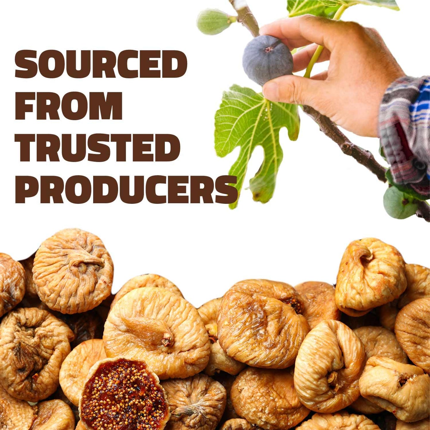 Farmley Dried Figs 200g | Low in Fat | Rich in Fiber & Calcium