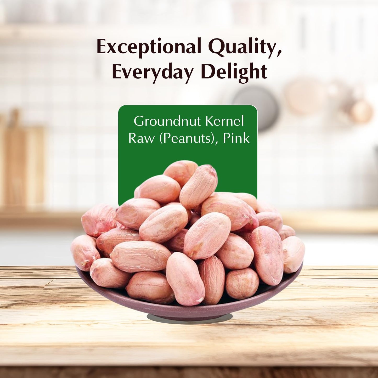 Vedaka Raw Peanuts, Pink, 1kg - Naturally Rich in Protein