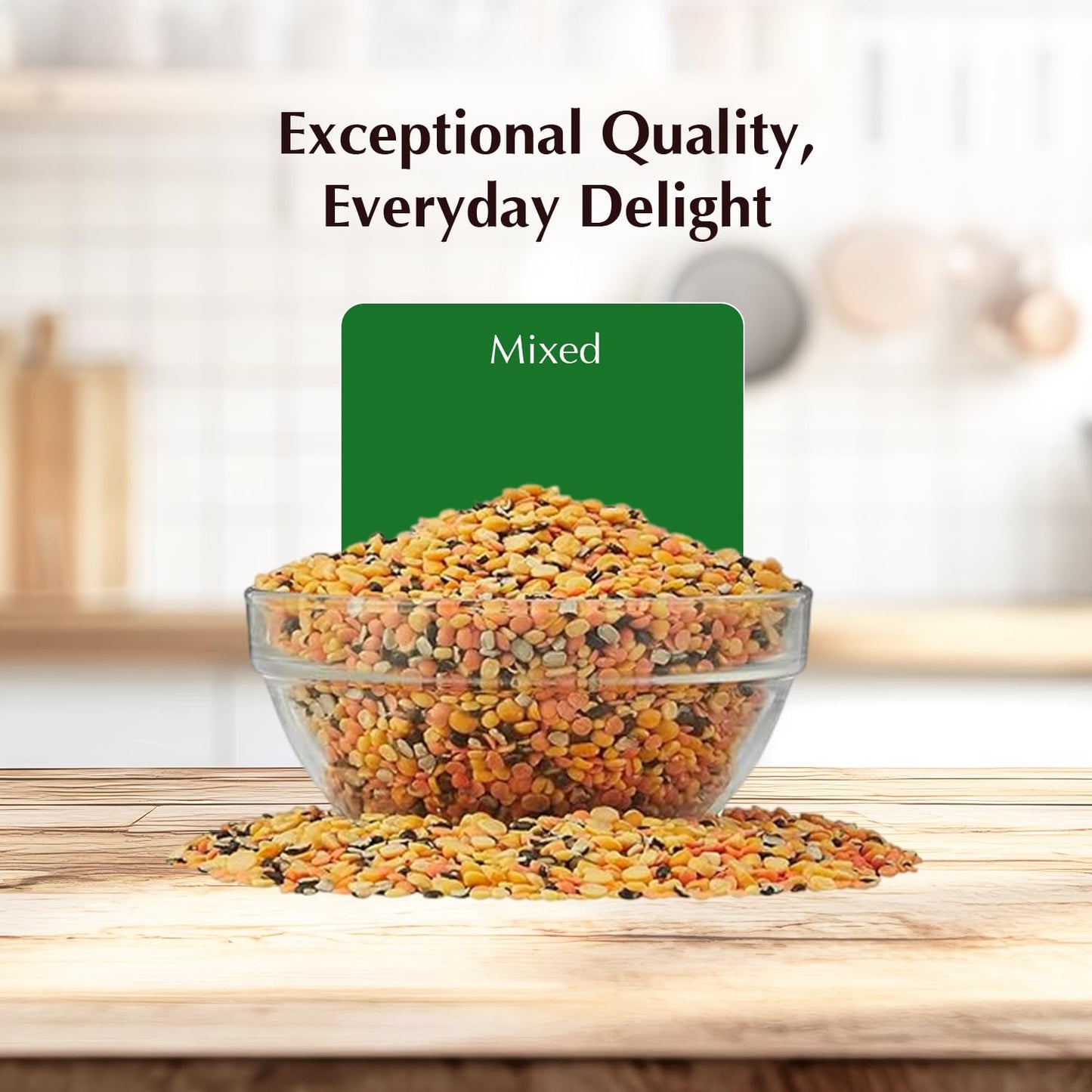 Vedaka Mixed Dal, 1kg - Rich in Protein, No Additives