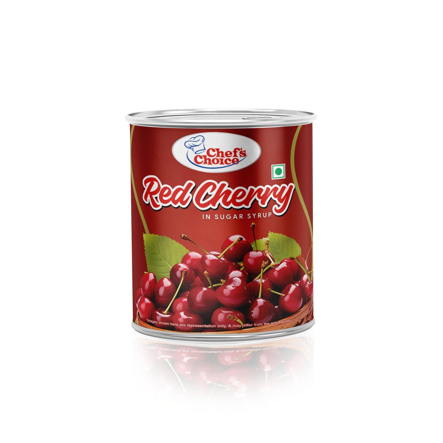 Chef's Choice Red Cherries in Syrup - 850 Grams - Canned Fruits for Desserts