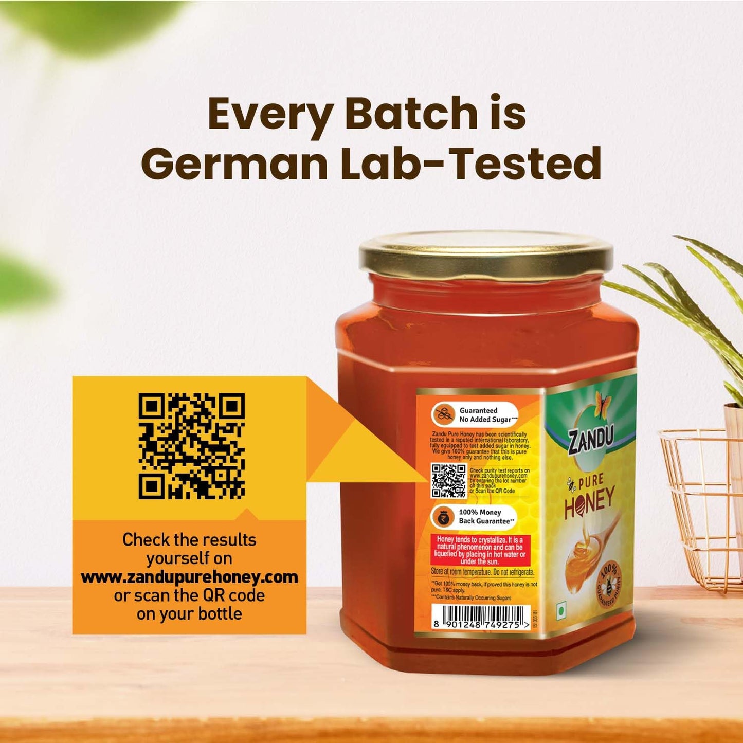 Zandu Honey 1KG - Unique Blend of Sunderban & Tulsi, No Added Sugar