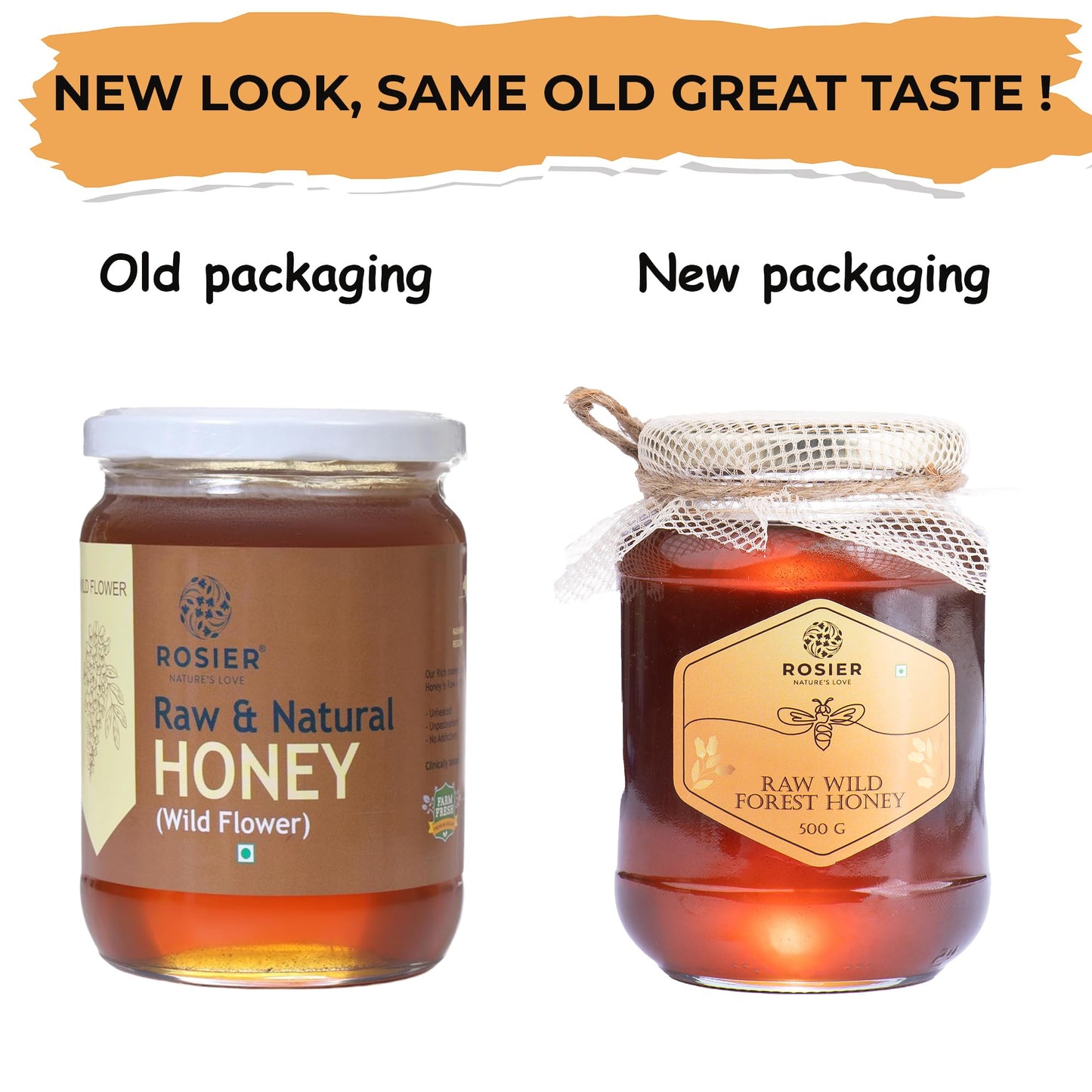 ROSIER Wild Forest Himalayan Honey, 500 gm - Pure & Fresh