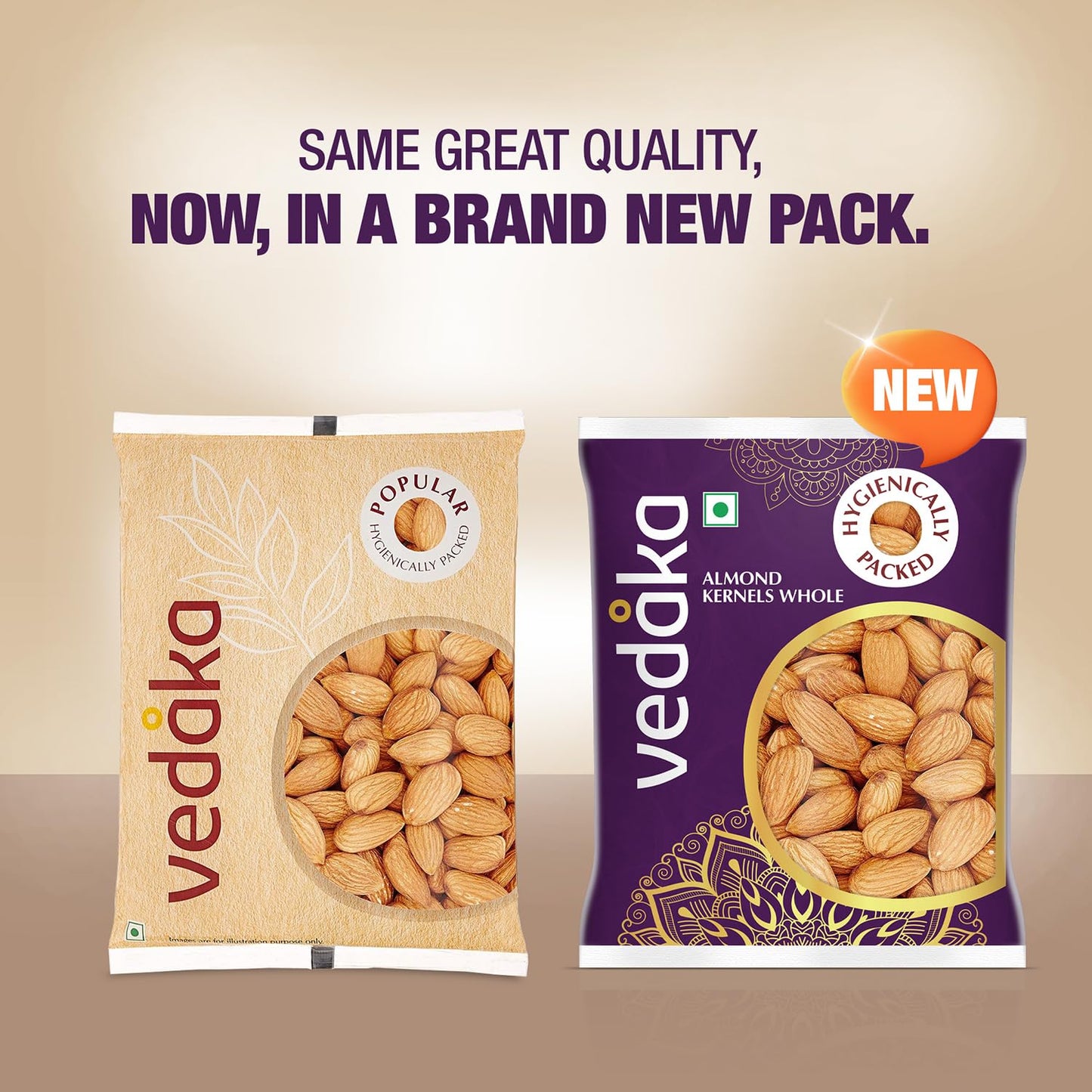 Vedaka California Almonds | 200 G | Dried Fruits, Nuts & Seeds | Crunchy & Nutty | No Additives
