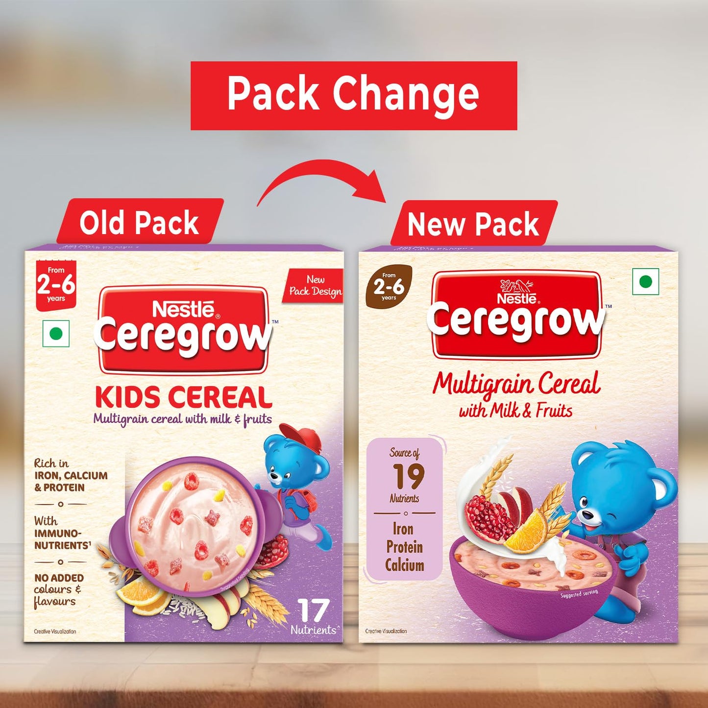 CEREGROW Multigrain Breakfast Cereal 300g | With Iron, Calcium & Protein