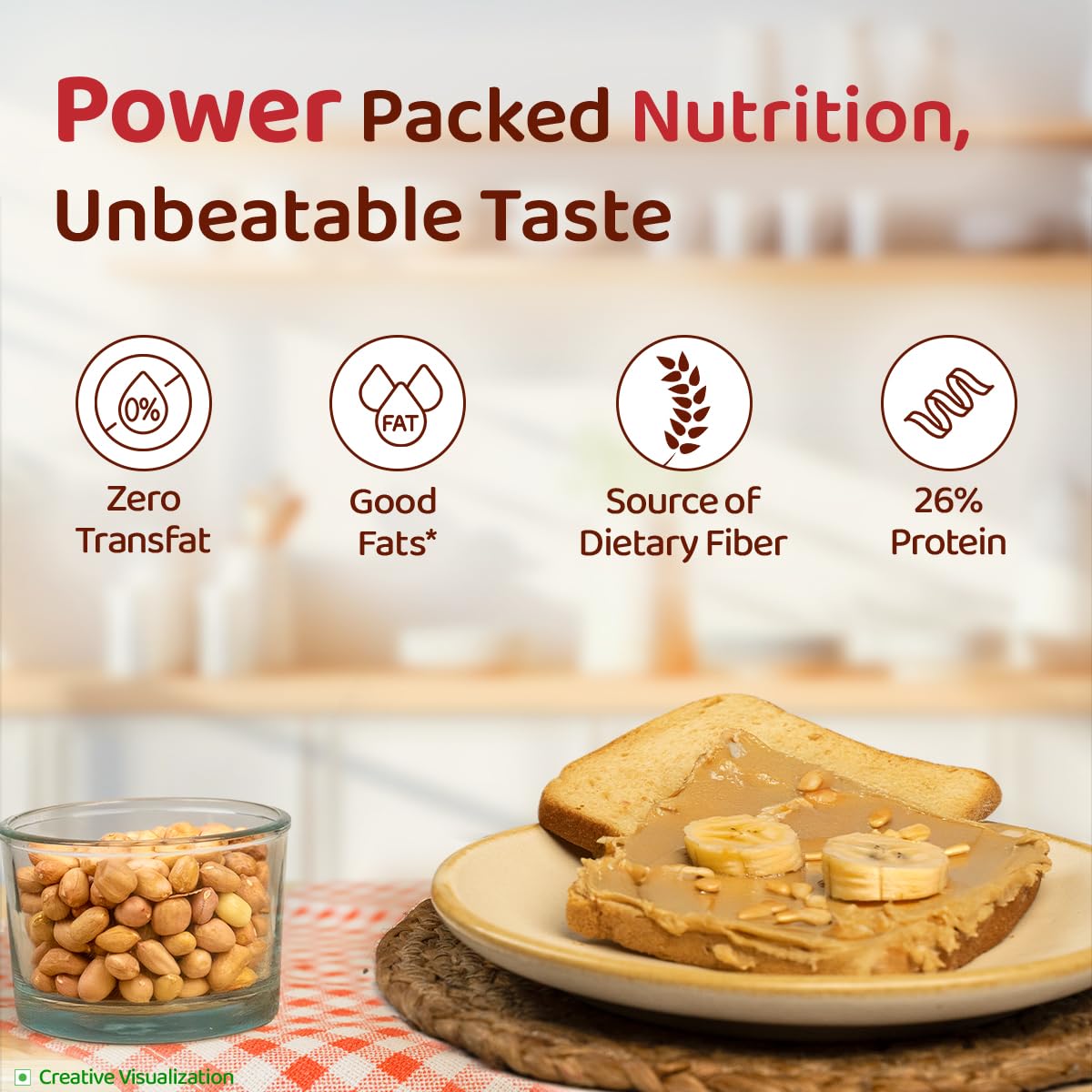 Sundrop Peanut Butter, Crunchy, 924 grams - Vegetarian Spread