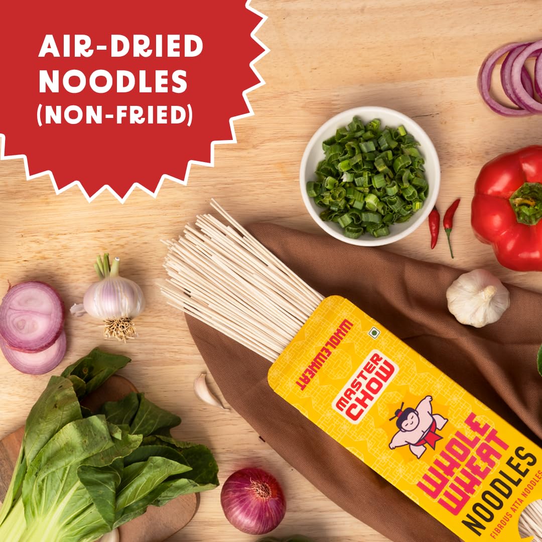 MasterChow Whole Wheat Noodles - Ready to Cook, 200g