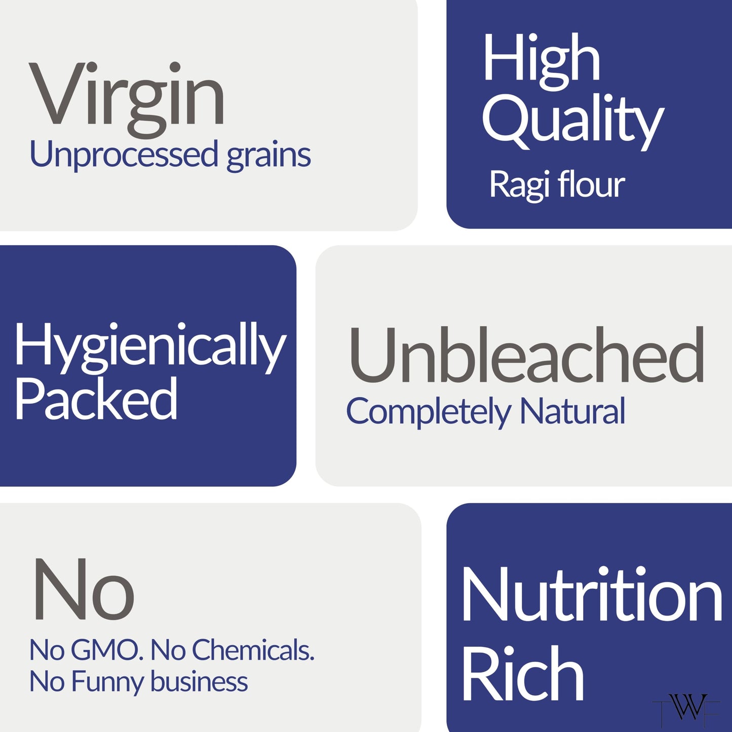 TWF Ragi Flour | 2Kg | Gluten-Free Finger Millet Atta | Stone Ground