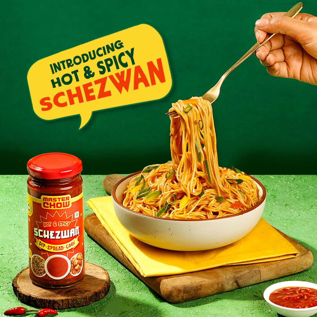 MasterChow Hot & Spicy Schezwan Chutney - 250g - Versatile Pickle