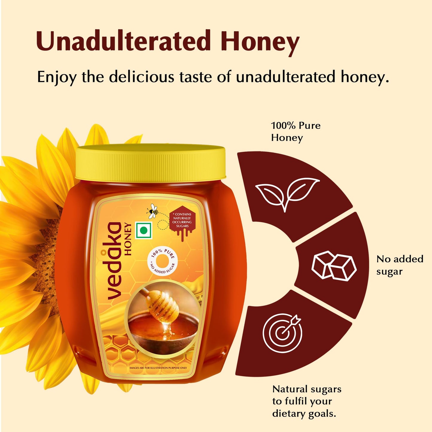 Vedaka Honey | 2 Kg | No Added Sugar | Product of India