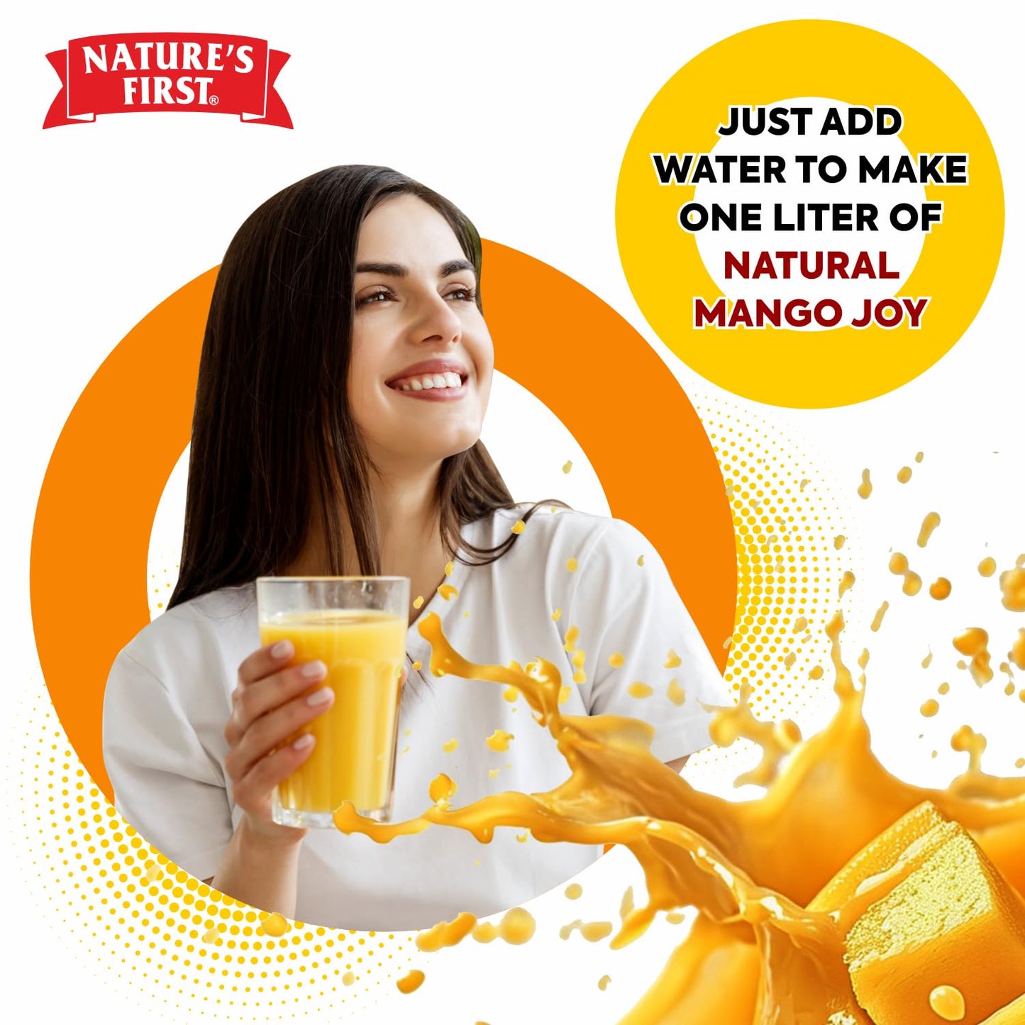 Nature's First Totapuri Mango Pulp 6 x 100 GMS - Canned Fruits