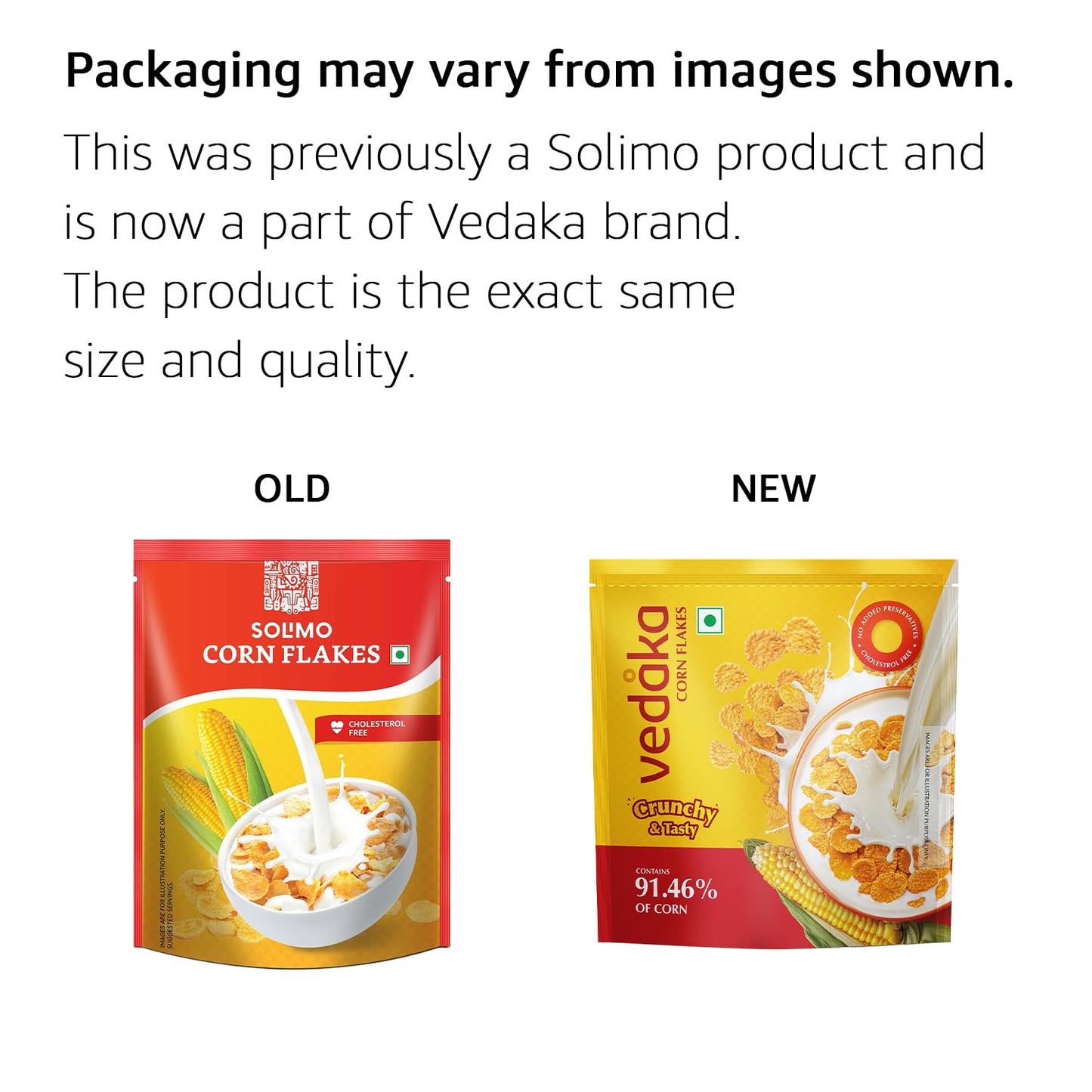Vedaka Corn Flakes | 1.2 Kg | Breakfast Cereal | Low Saturated Fat