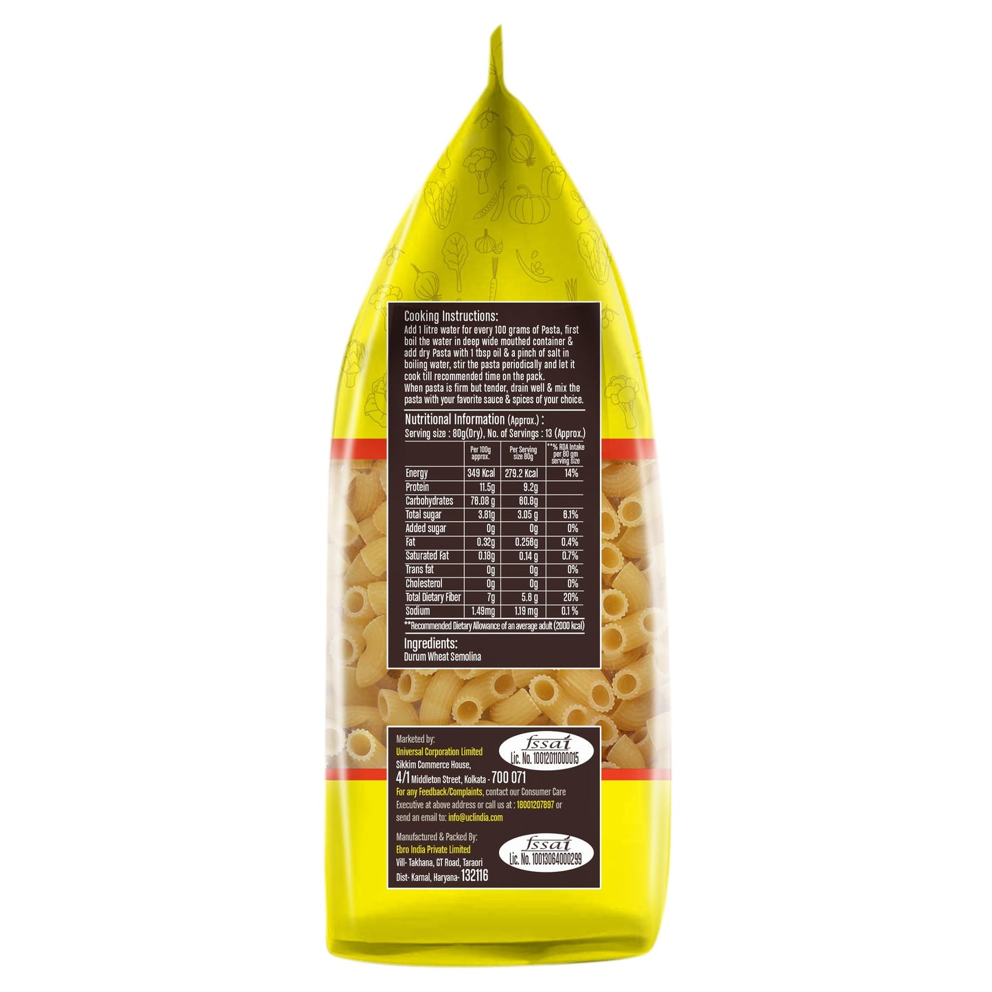 DISANO Elbows Pasta, 1Kg, 100% Durum Wheat, No Maida, Vegetarian