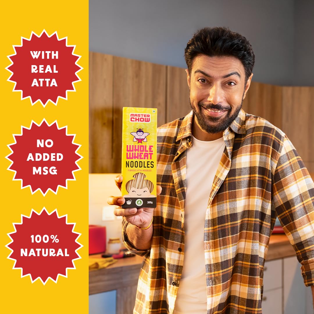 MasterChow Whole Wheat Noodles - Ready to Cook, 200g