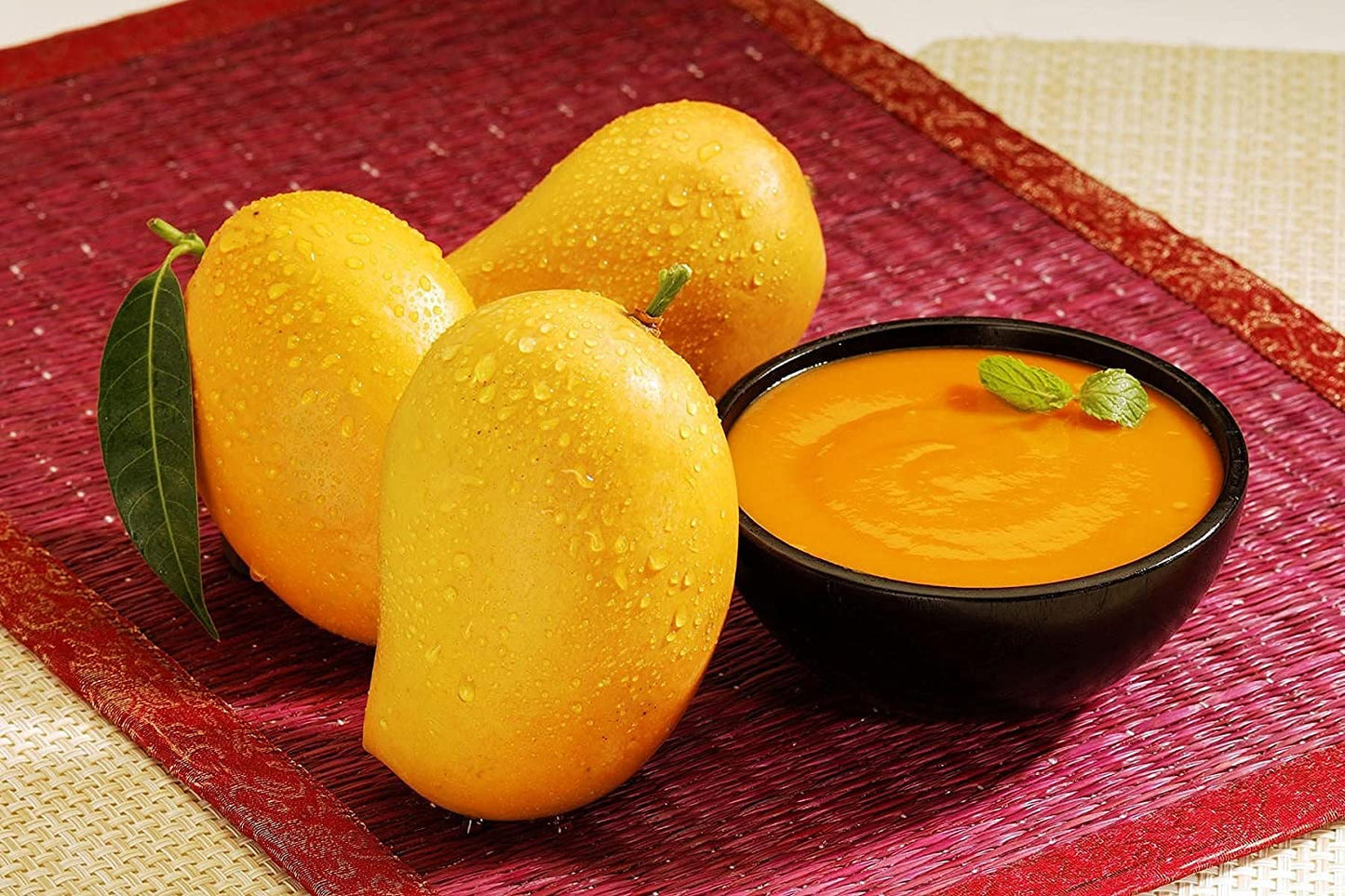 SWAD Ratnagiri Alphonso Mango Pulp Tin, 850g - Pack of 2