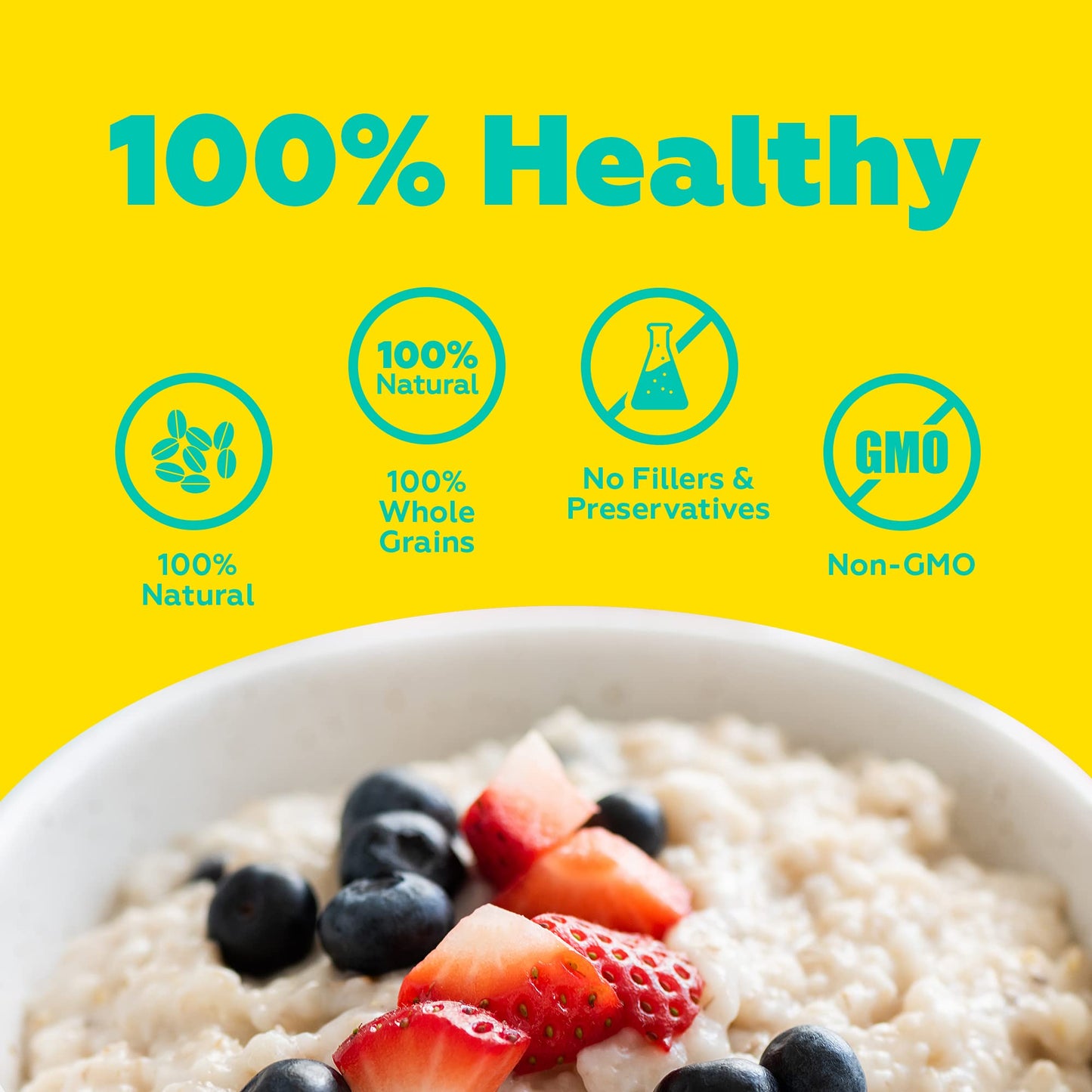 Yogabar Rolled Oats 1 kg Jar | Gluten Free, Non-GMO Breakfast