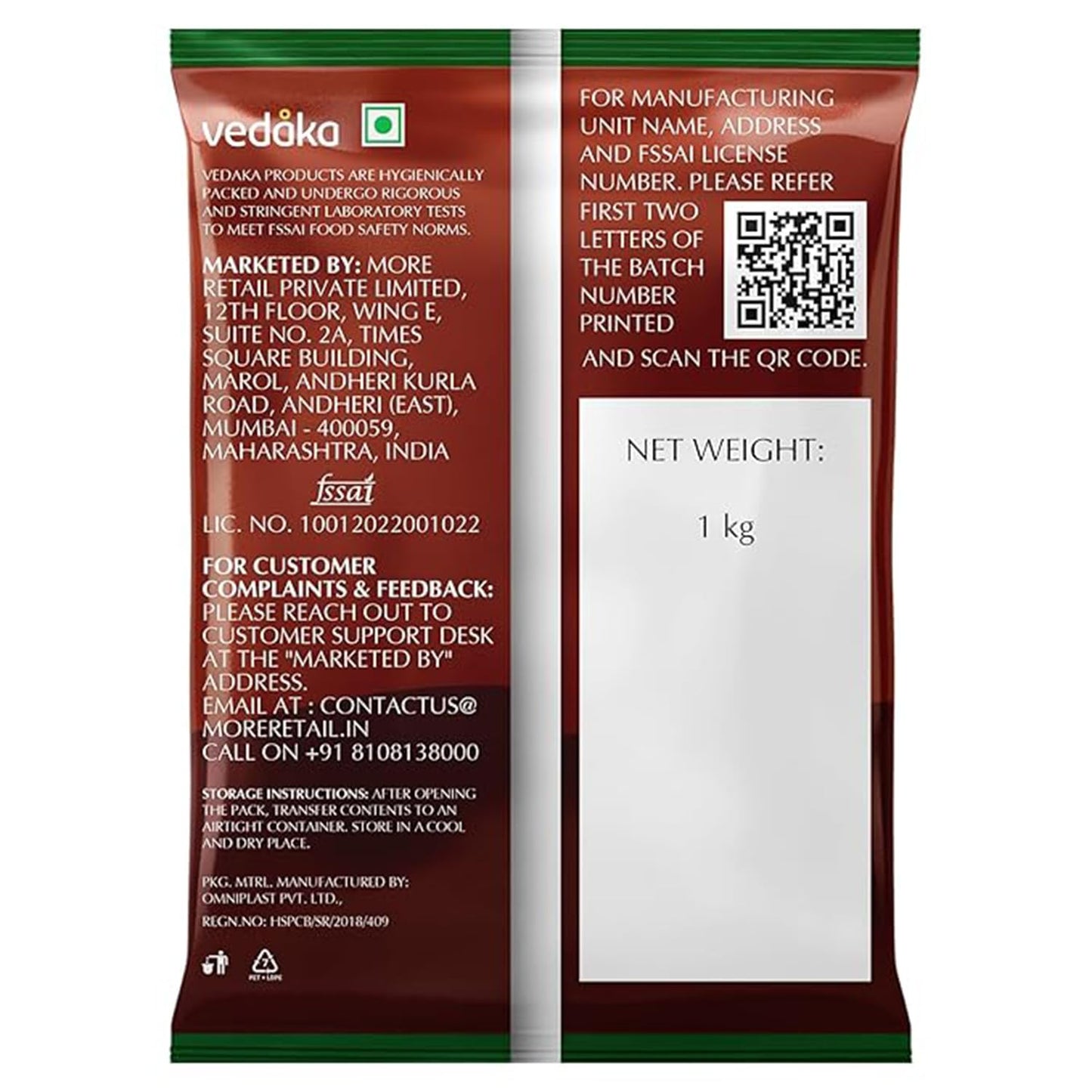 Vedaka Unpolished Chitra Rajma | 1 Kg | Plant-Based Protein