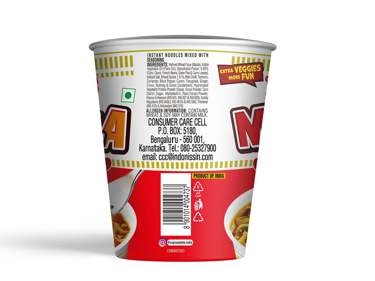 Nissin Cup Noodles Mazedaar Masala | Vegetarian | 70 gm