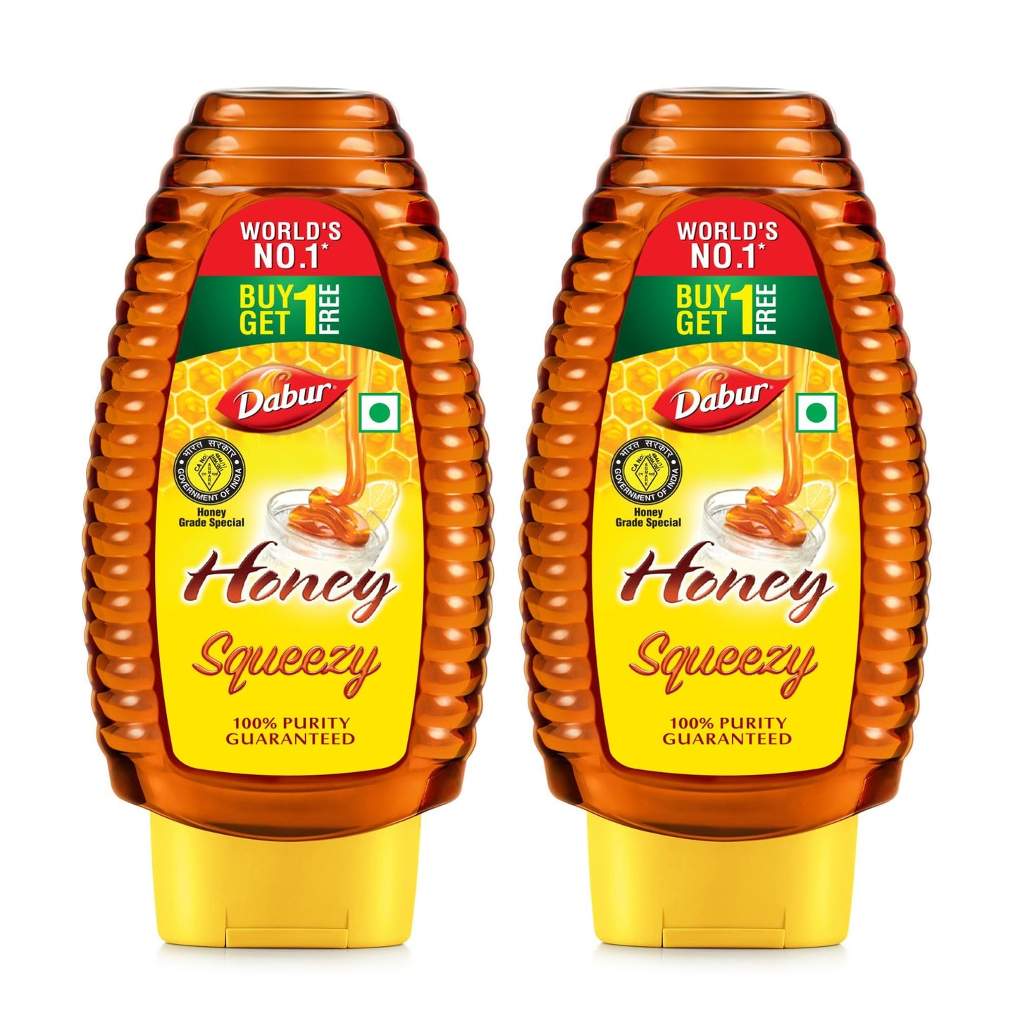 Dabur Honey Squeezy Pack 450g (225gx2) | 100% Indigenous Honey | Rich in Antioxidants