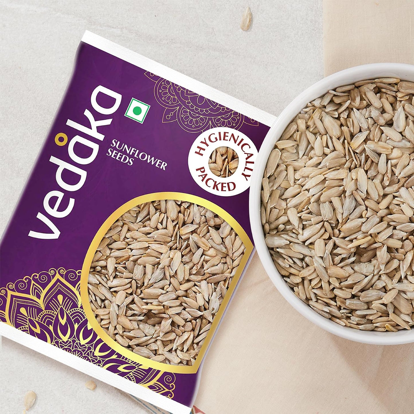 Vedaka Sunflower Whole Seeds, 200 g - Fresh & Quality Assured