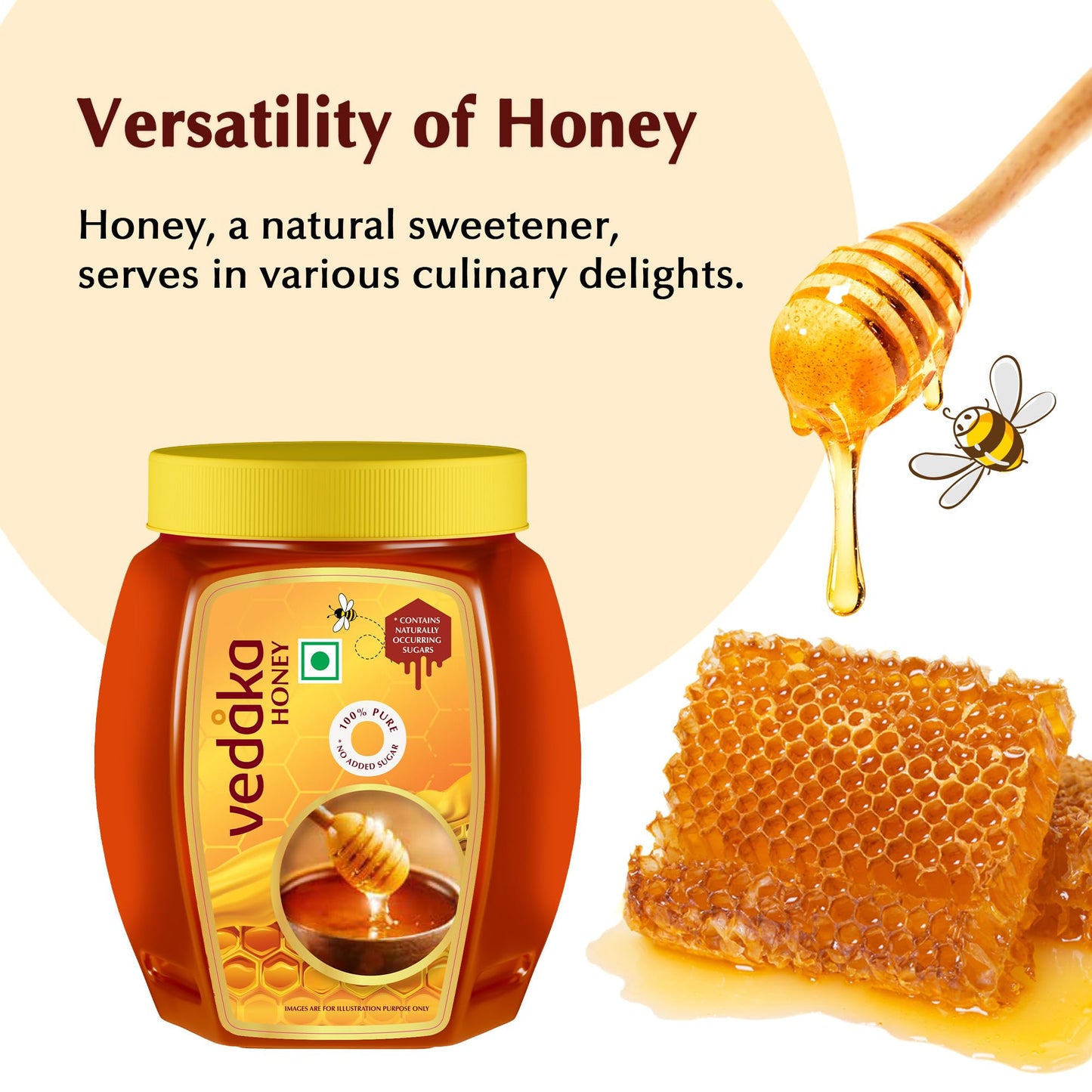 Vedaka Honey | 2 Kg | No Added Sugar | Product of India