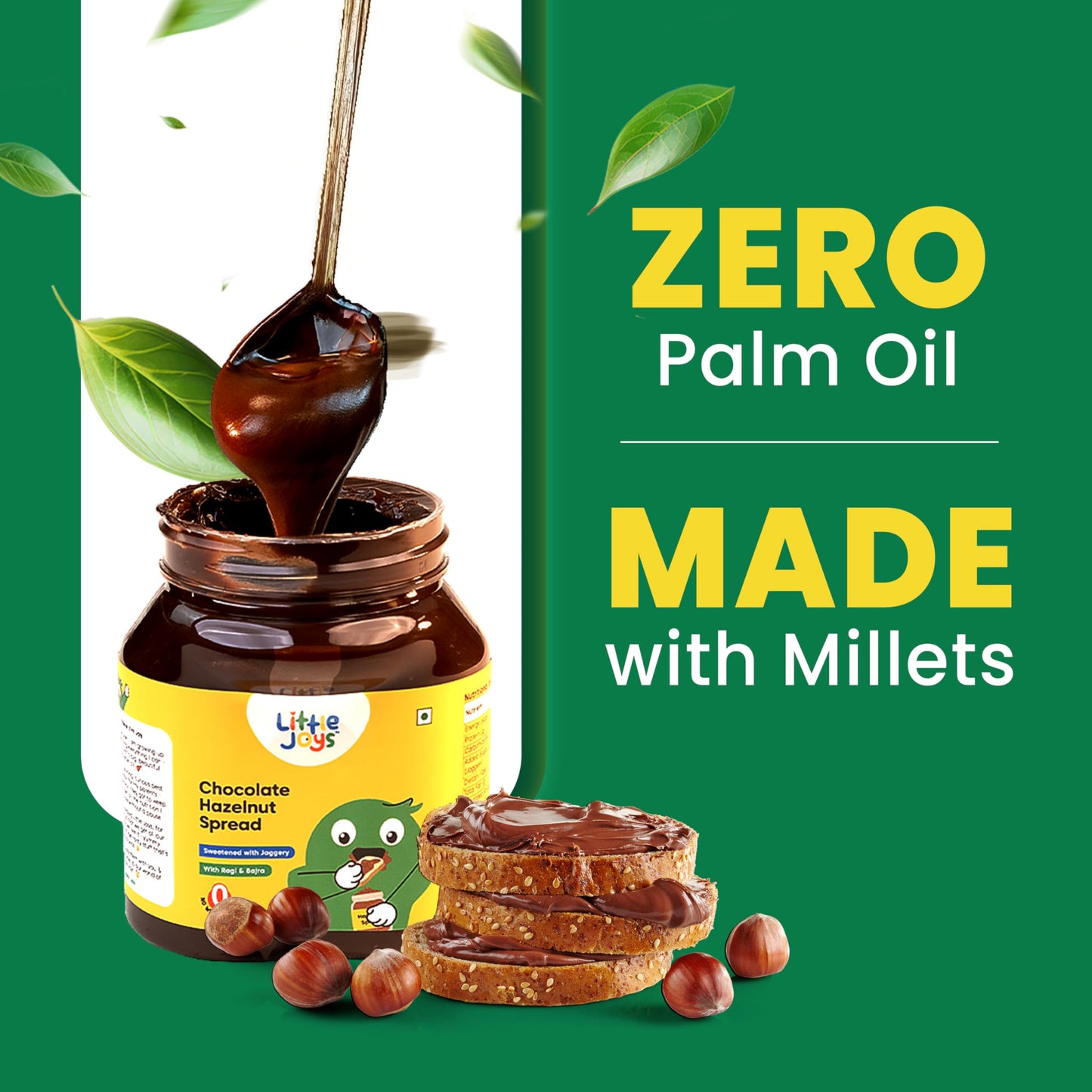 Little Joys Chocolate Spread | 300g | No Refined Sugar, No Palm Oil | Hazelnut & Cocoa Blend