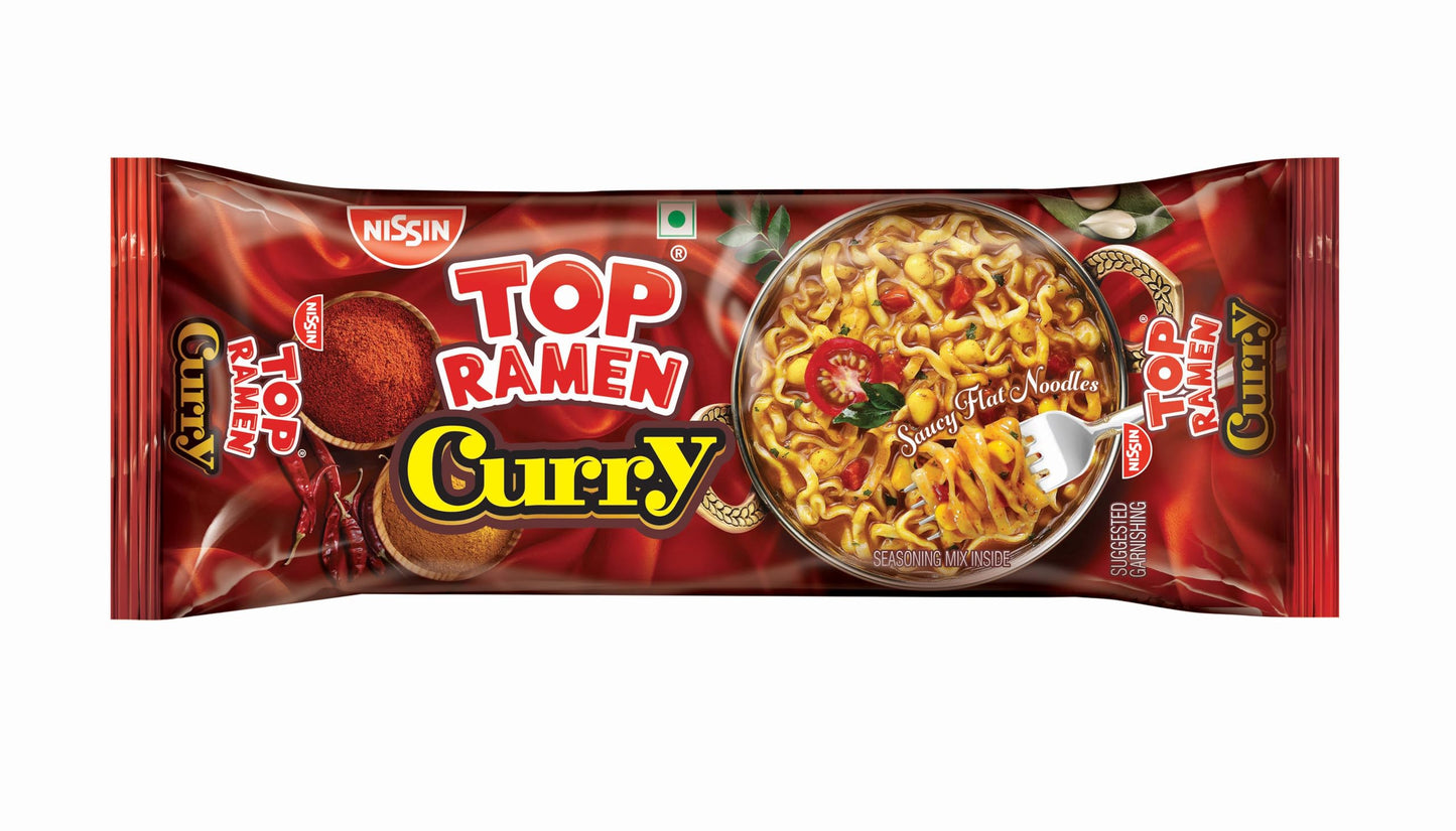 Top Ramen Instant Noodles Curry Veg 280g | Vegetarian Instant Noodles, Quick Meal