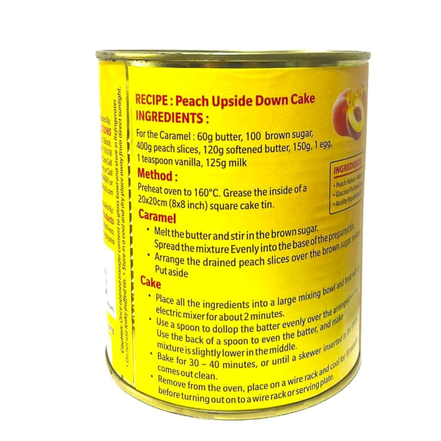 De Besto Canned Peach Halves 800g in Light Syrup - Versatile for Desserts & Salads