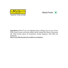 Mother's Recipe Mixed Pickle Pouch, 200 g - Exotic Indian Flavours