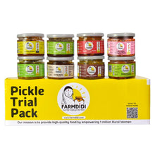 Farm Didi Pickles Trial Pack of 8 | Spicy & Sweet Achar | No Artificial Preservatives | Sun-Dried