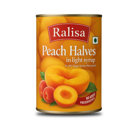 Ralisa Peach Halves in Light Syrup - 820g Canned Fruits