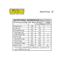 Mother's Recipe Mixed Pickle Pouch, 200 g - Exotic Indian Flavours