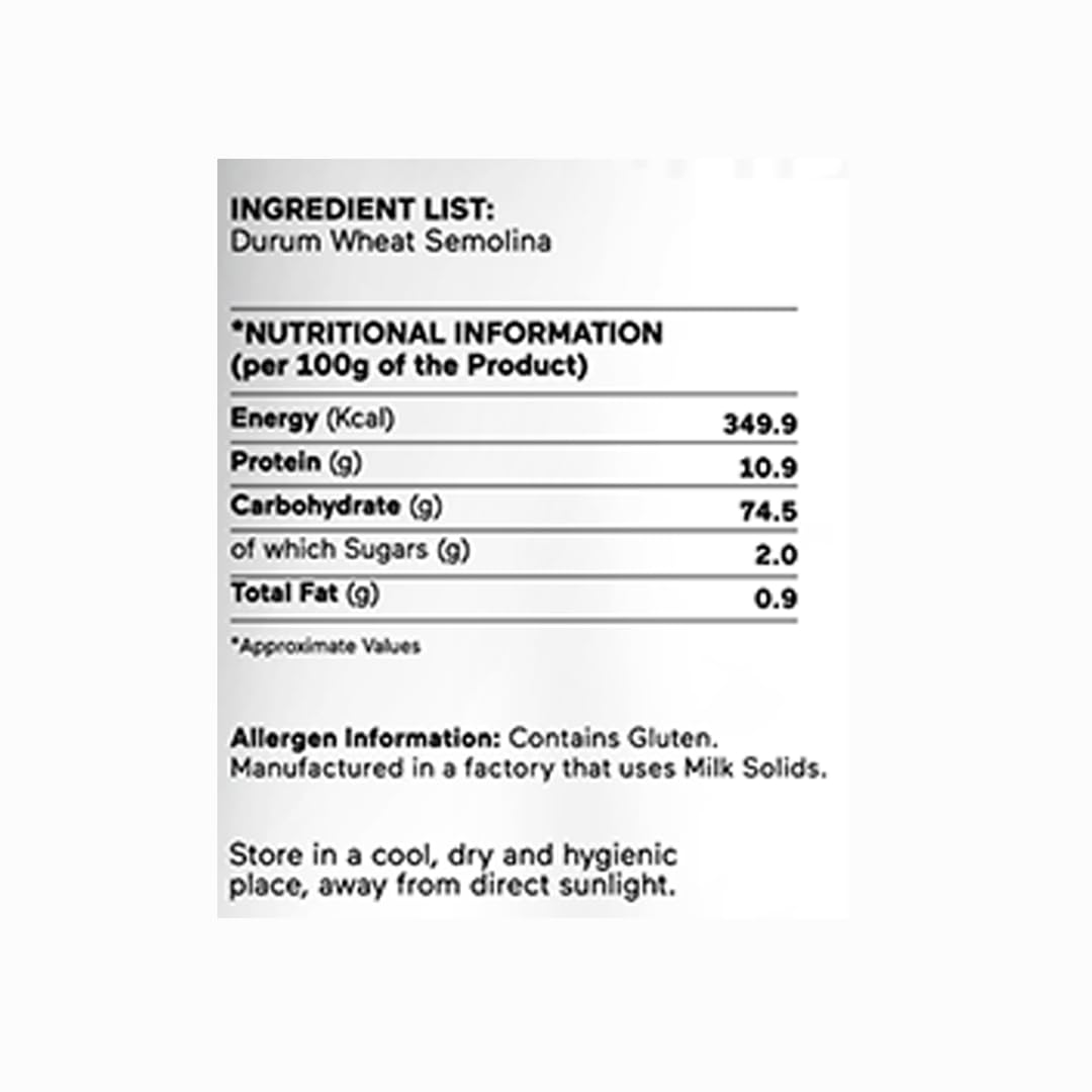 Chef's Basket Durum Wheat Penne Pasta | 500 gm Pouch | Vegetarian